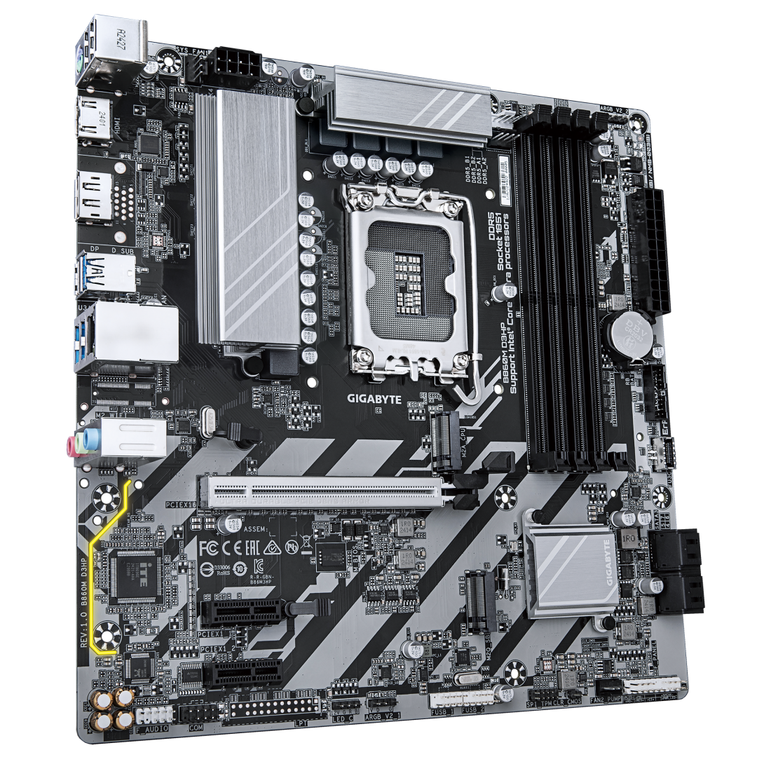 Pllakë amë GIGABYTE B860M D3HP, Intel Core Ultra, DDR5, mATX