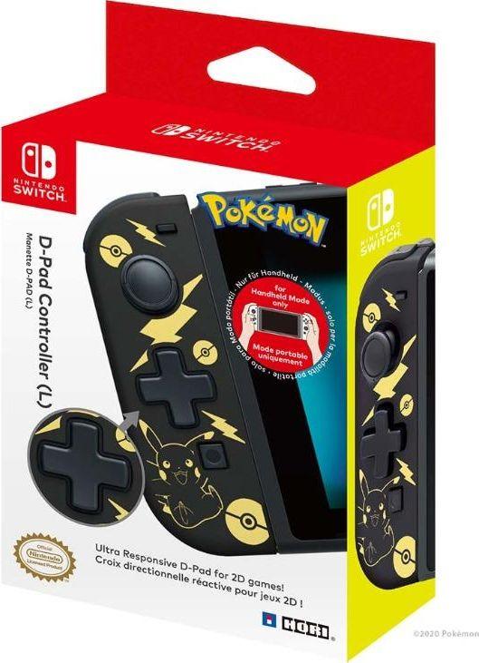 Kontroller Hori Nintendo D-Pad Pikachu, me kabllo, i verdhë