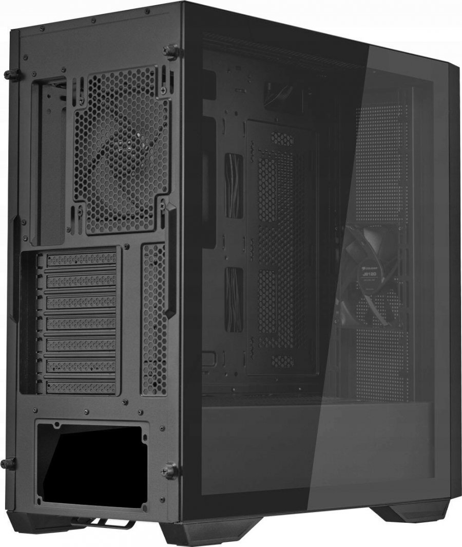 Kasë Cougar Uniface, e zezë, Midi Tower