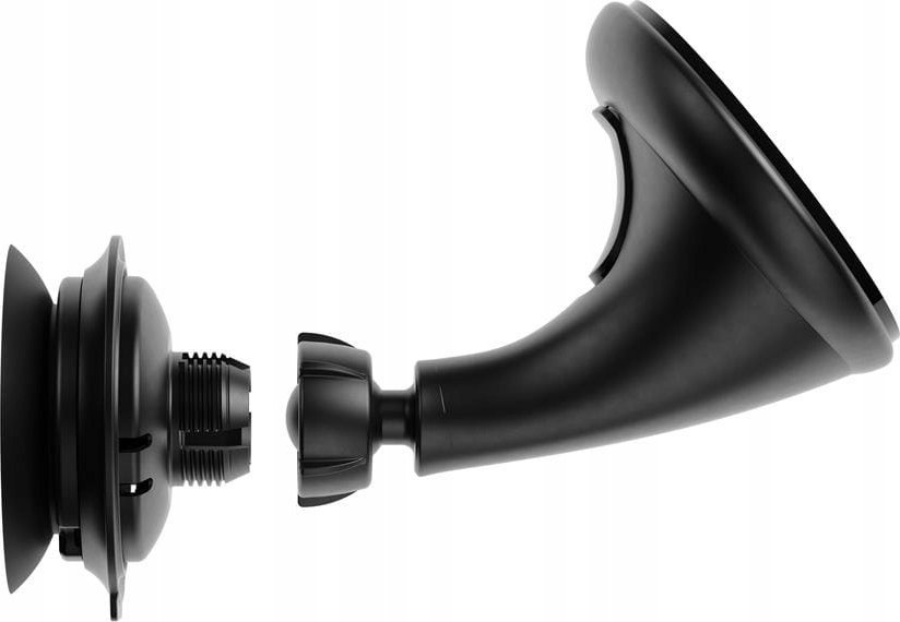 Mbajtës telefoni për veturë Fidlock Vacuum Car Suction Base, montim në xham, rrotullim 360°, i zi