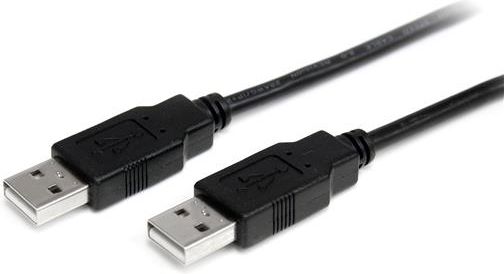 Kabllo StarTech USB-A - USB-A (USB2AA1M), 1 m, e zezë