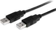 Kabllo StarTech USB-A - USB-A (USB2AA1M), 1 m, e zezë