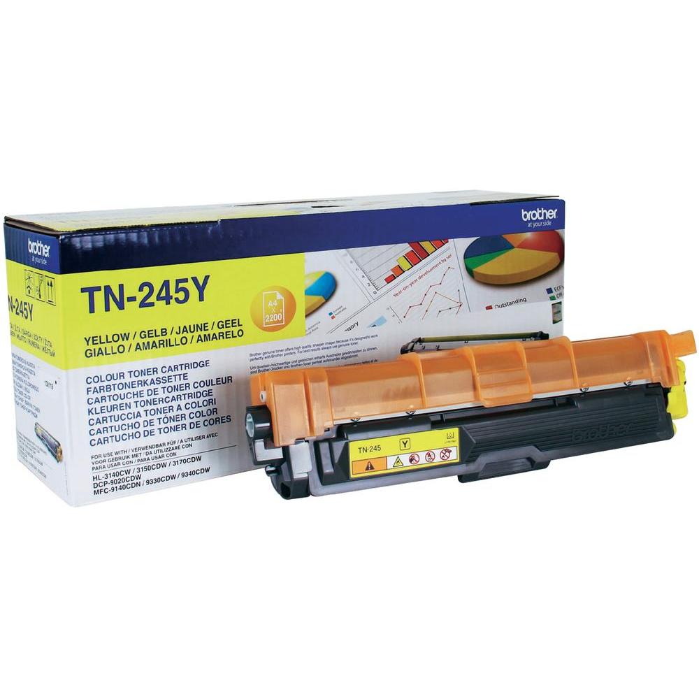 Toner Brother TN245Y, origjinal, kapacitet i lartë, i verdhë