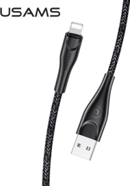 Kabllo Usams U41, USB-A në Lightning, 1m, e zezë