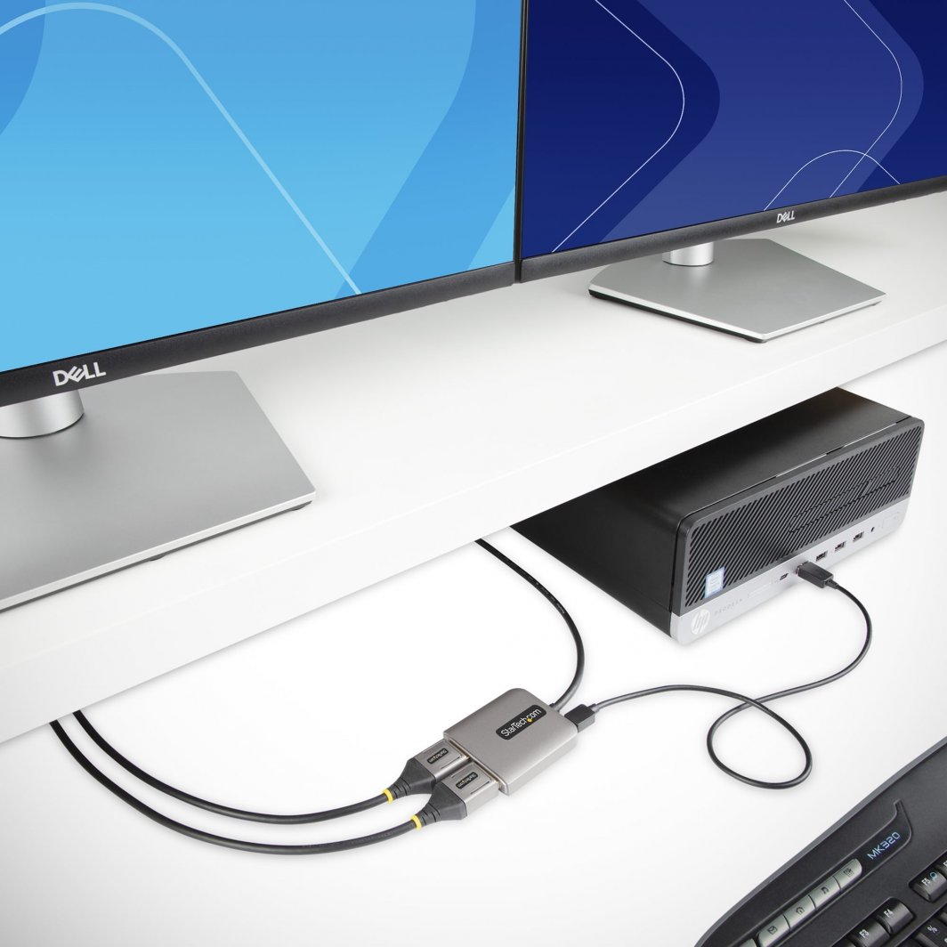 Adapter video StarTech 2 porta DisplayPort MST, Dual 4K 60Hz, kabllo 30cm, i zi