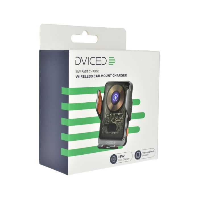 Dviced Wireless Induction Car Mount Charger, Gray