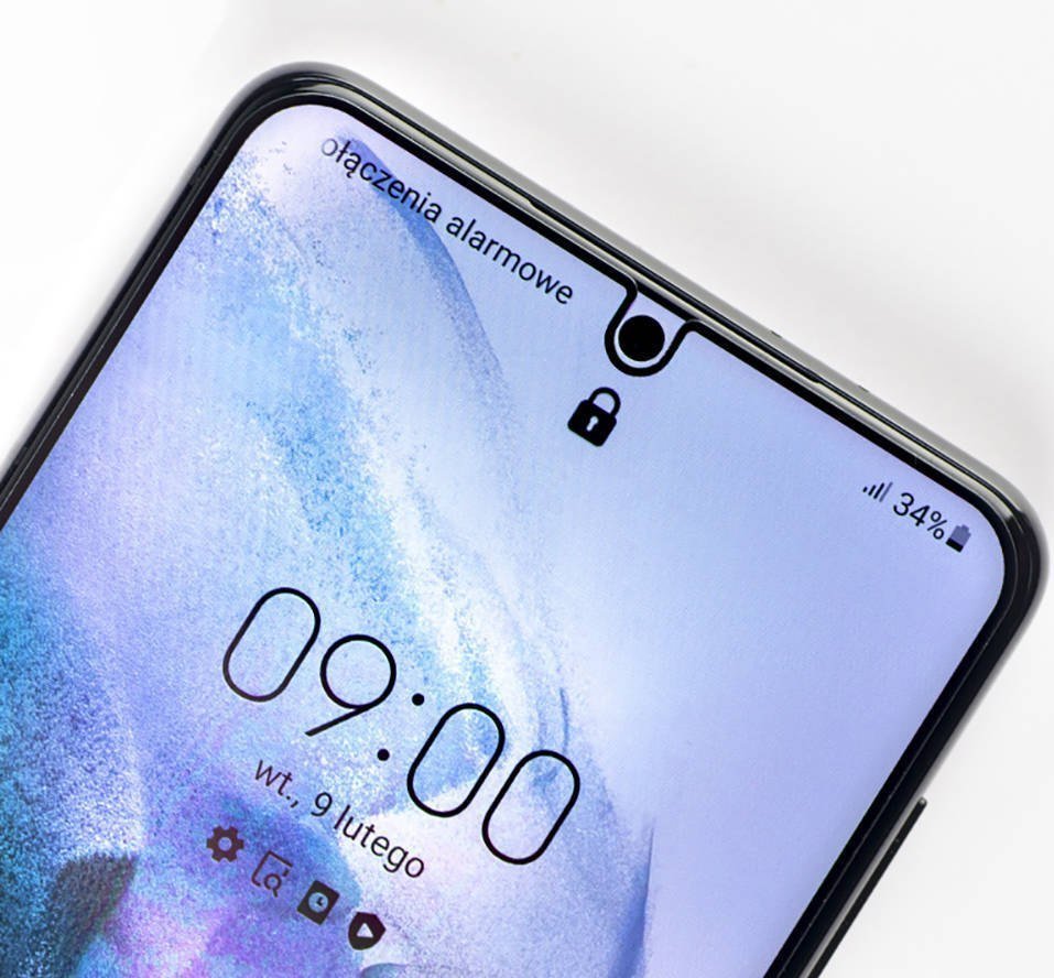 Xham mbrojtës Realme C31 C35, Tempered Glass 5D, fortësi 9H, me kornizë të zezë