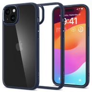 Mbrojtëse për celular iPhone 15 Spigen Ultra Hybrid, e kaltër