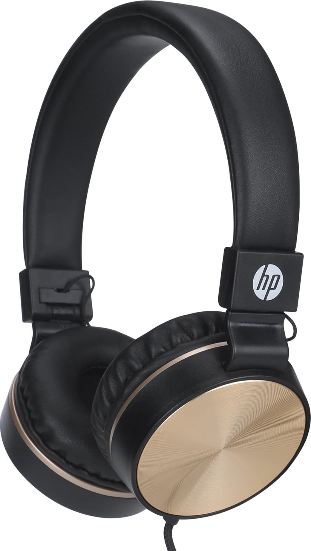 Kufje me mikrofon HP DHH-1206, stereo, me kontroll volumi, 3.5mm, zi ari