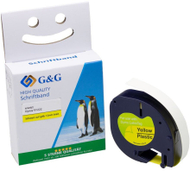 Shirit etiketime G&amp;G 15576, kompatibil me DYMO 91222, 1.2cm, multicolor