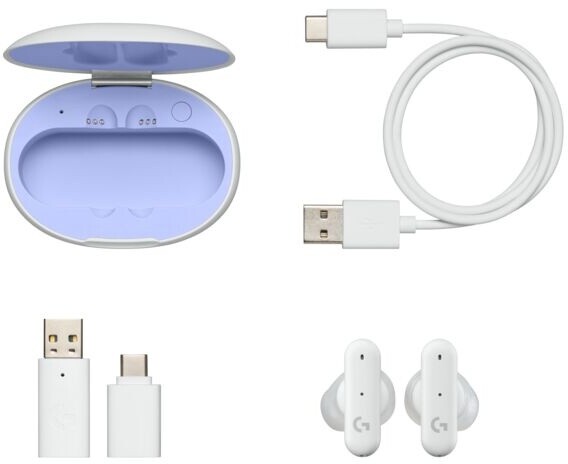 Dëgjuese Logitech FITS, të bardha