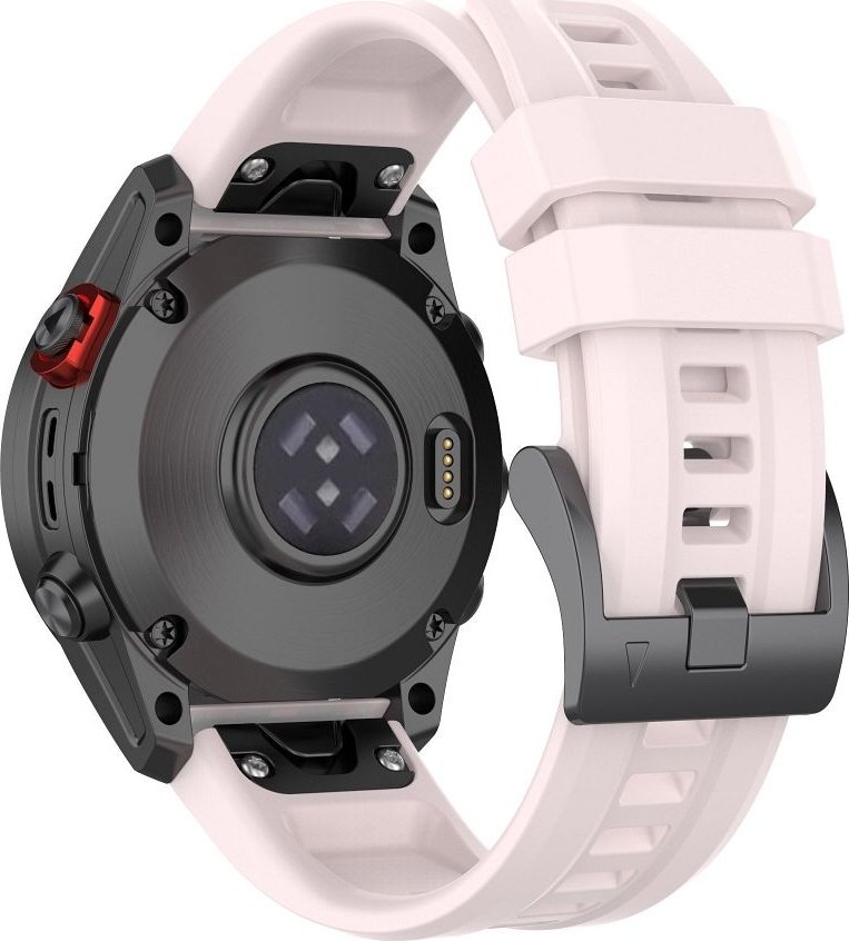 Rrip silikon për smartwatch Garmin Fenix 3 3HR 5X 6X 6X Pro 7X, 26 mm, rozë