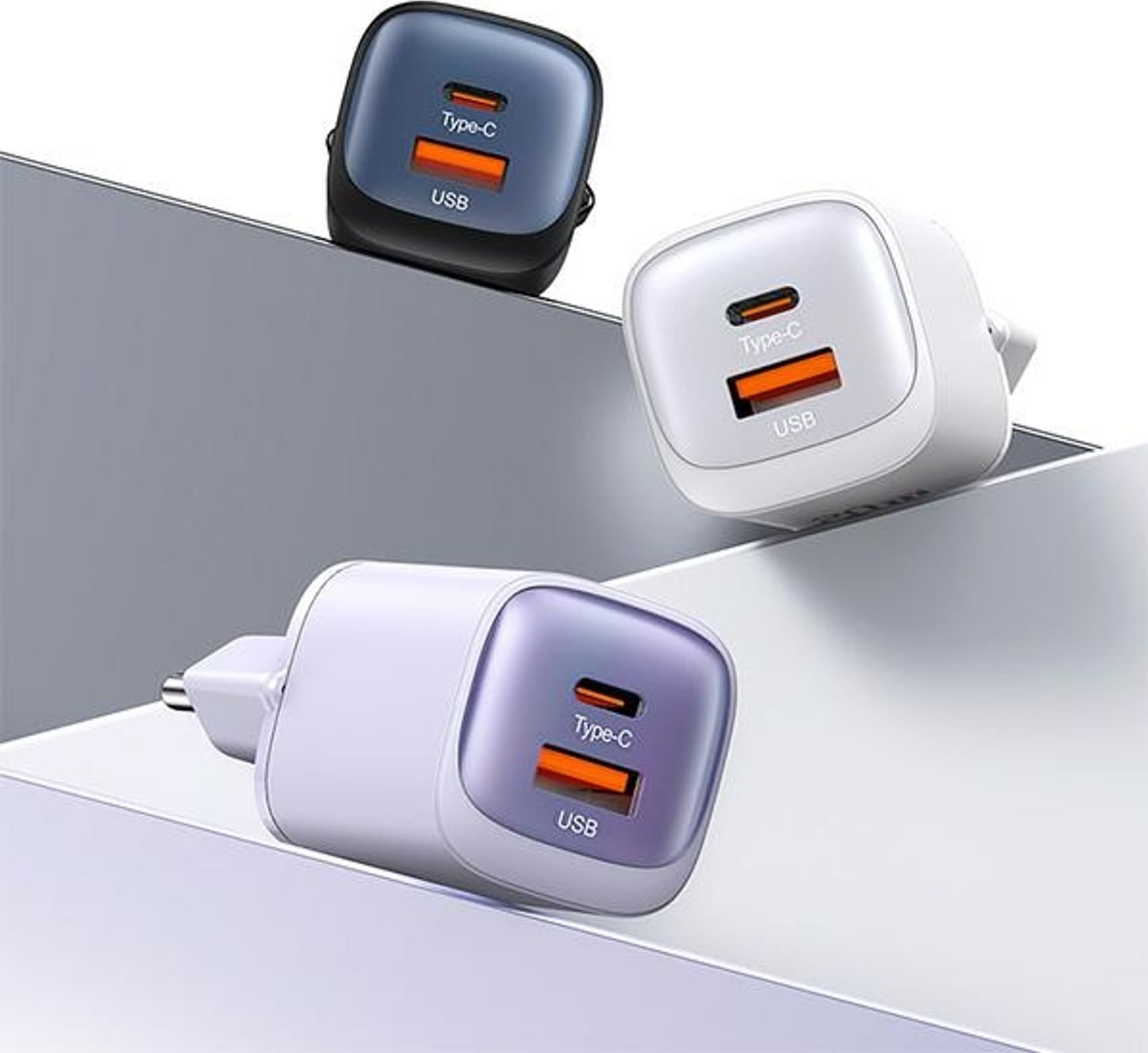 Karikues muri Usams US CC254, 30W GaN, USB C dhe USB A, i zi