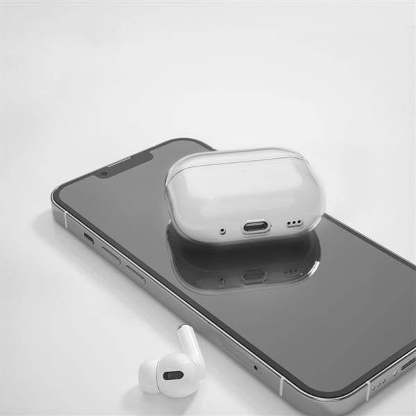 Këllëf për kufje Tech-Protect FlexAir, për Apple AirPods Pro 1 2, transparent