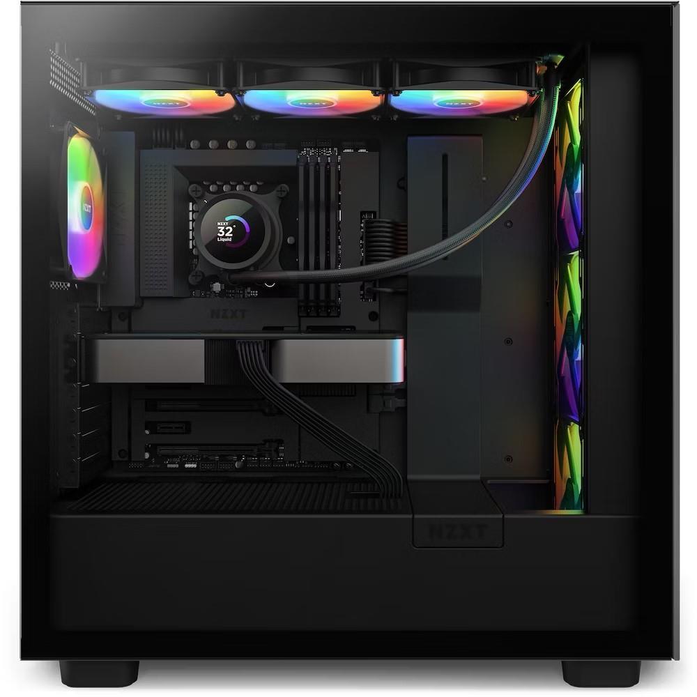 Ftohës uji për procesor NZXT Kraken 360 RGB, radiator 360 mm, ekran LCD 1.54", i zi