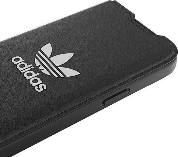 Këllëf libër Adidas OR Booklet Case BASIC, për iPhone 14 6.1", i zi e bardhë