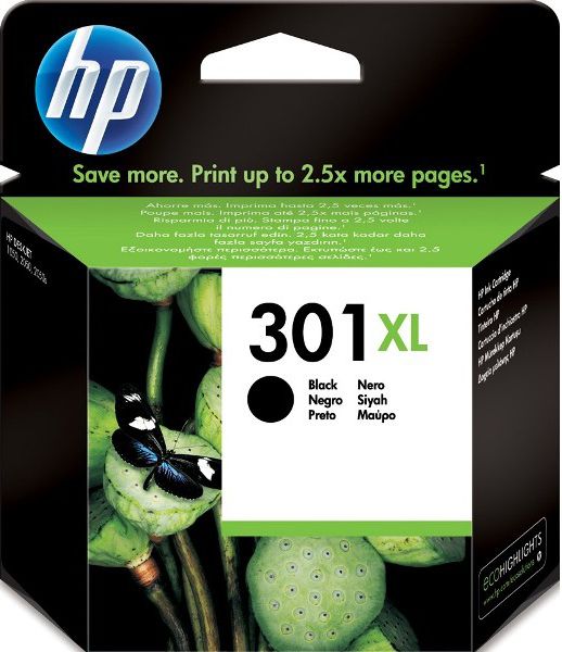Ngjyrë për printer HP CH563EE No. 301XL, e zezë
