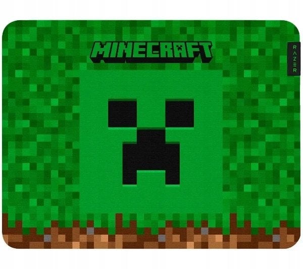 Mousepad gaming Razer Gigantus V2 Minecraft Edition Medium, tekstil, bazë gome kundër rrëshqitjes, jeshil