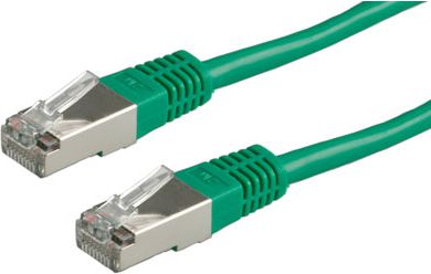 Kabllo rrjeti ROLINE S/FTP Cat.6, 0.3m, e gjelbër
