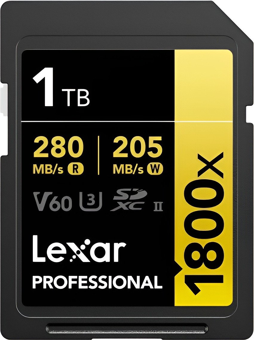 Kartë memorie Lexar Professional 1800x SDXC Gold Series, 1TB, UHS II V60