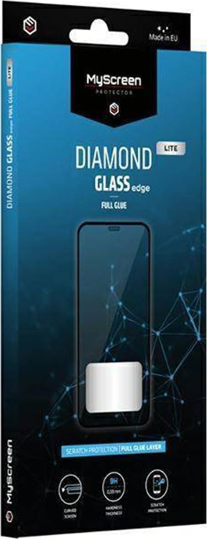 Xham mbrojtës Ms Diamond Glass Edge Lite FG Motorola Moto G13 G23, 9H, ngjitje e plotë, i zi
