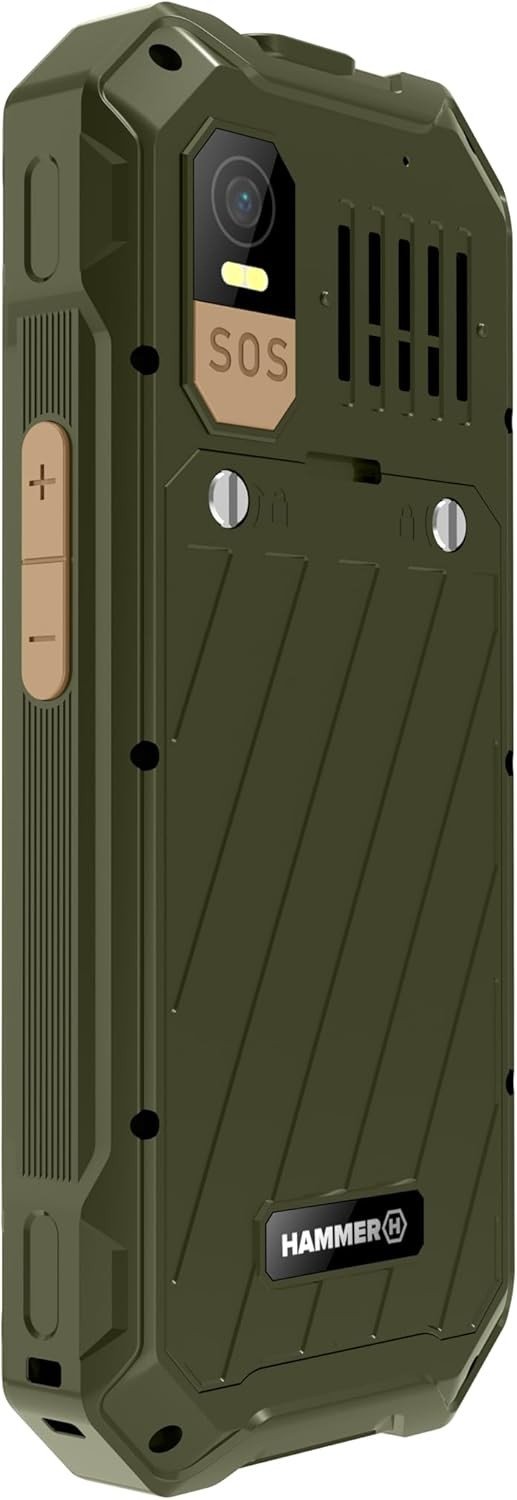 Телефон Hammer 6 LTE Military Edition, издржлив, зелен