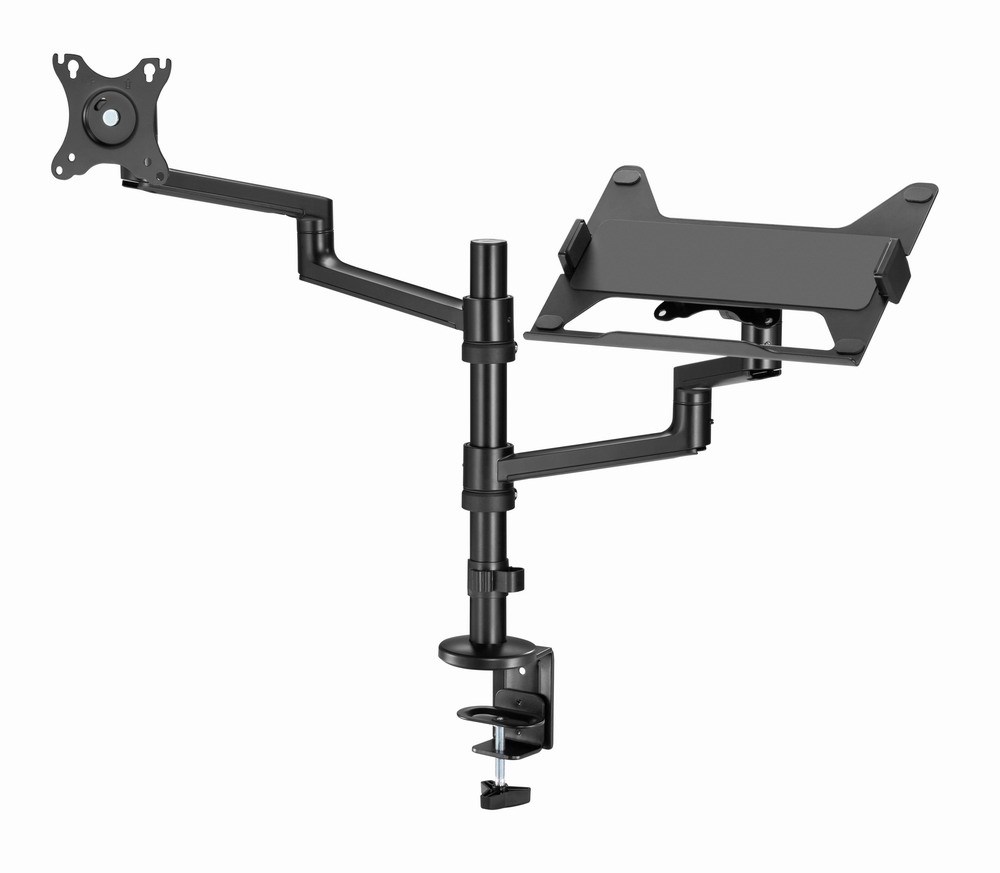 Krah montimi për monitor dhe laptop Gembird MA-DA-04, deri në 32", 17.3", i zi