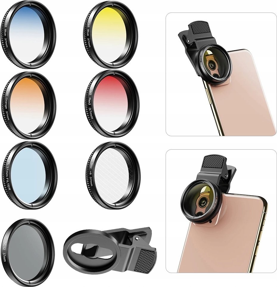 Set filtrash telefoni Apexel APL-52UV-7G, 7‑në‑1, CPL ND32 Star Half