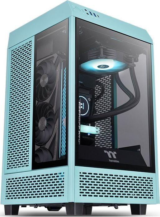 Kasë Thermaltake The Tower 100 Mini Turquoise, Mini Tower