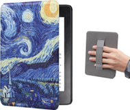 Mbulesë tablet Strado Graphic Case për Kindle Paperwhite 5, mbyllje magnetike, funksion auto sleep wake, me motiv Starry Sky