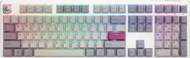 Tastierë gaming Ducky One 3 Mist Grey, mekanike Cherry MX Ergo Clear, RGB, gri