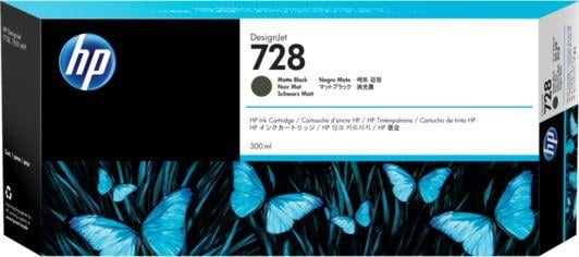 Ngjyrë HP 728 për Designjet T730/T830, 300 ml, e zezë mat