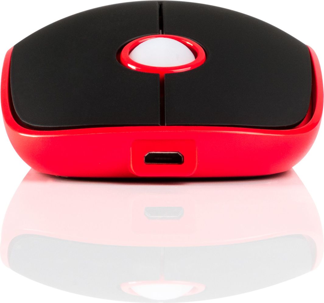 Maus Modecom WRM113, wireless, USB, i zi dhe i kuq