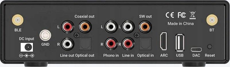 Paraforcilues audio Arylic BP50, DAC i integruar, Bluetooth 5.2, i zi