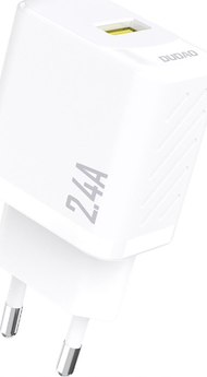 Karikues USB Dudao A23EU, 12W 2.4A GaN, 1 port, i bardhë