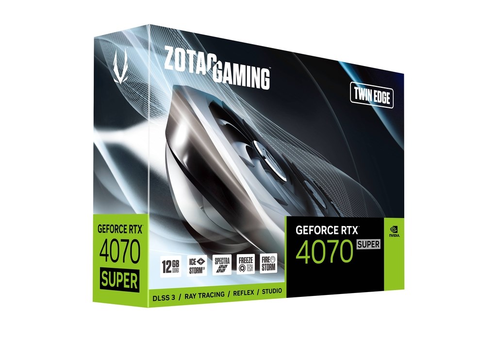 Kartë grafike Zotac NVIDIA GeForce RTX 4070 SUPER, 12 GB GDDR6X, ZT-D40720E-10M