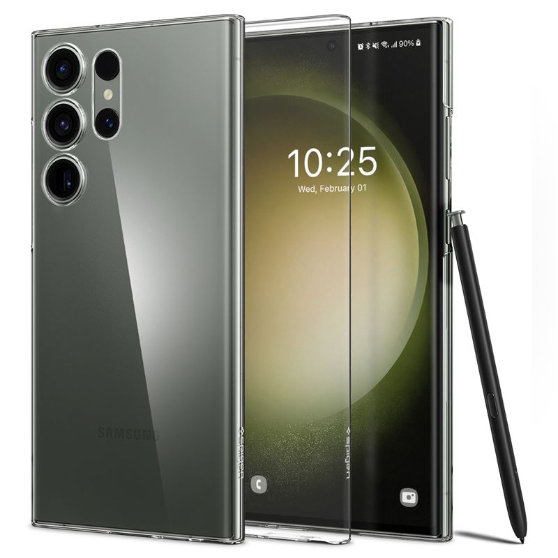 Mbrojtëse për celular Samsung Galaxy S23 Ultra Spigen Air Skin, transparente