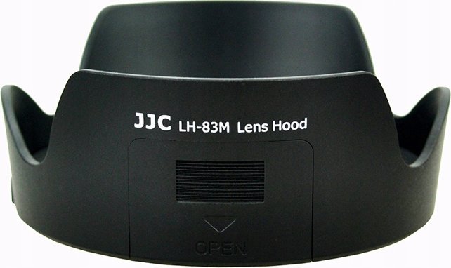 Parasollë objektivi JJC LH-83M, zëvendësuese për Canon EW-83M, për Canon EF 24-105mm F3.5-5.6 IS STM, e zezë