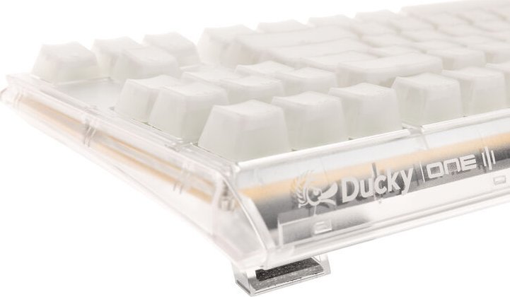 Гејминг тастатура Ducky One 3 Aura, TKL, RGB, Kailh Jellyfish Y, бела
