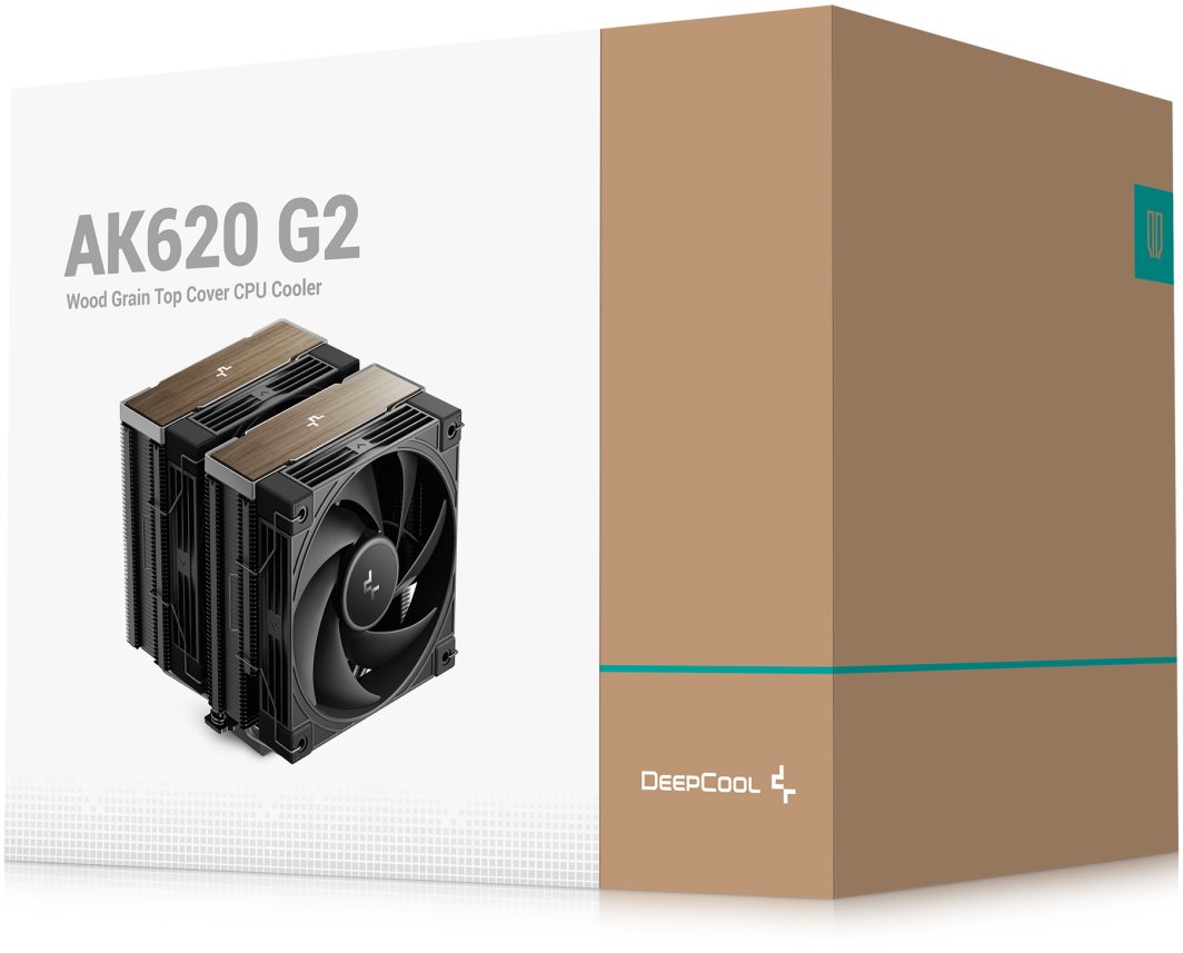 Ftohës CPU Deepcool AK620 G2, dual tower, 120mm, i zi