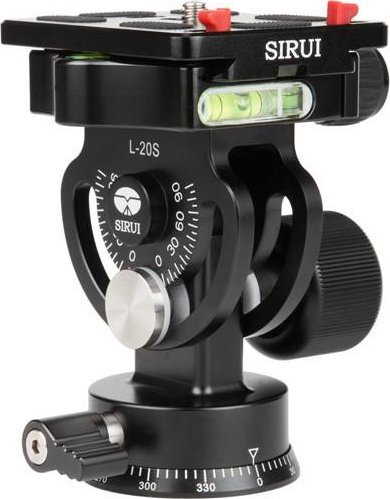 Kokë tripod Sirui L-20S Tilt, kapacitet 25kg, panoramim 360°, e zezë