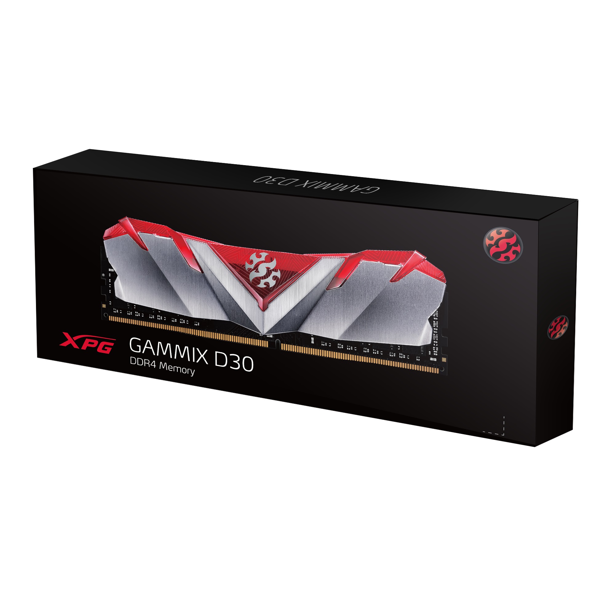 Memorie RAM Adata XPG D30, DDR4 8GB 3600MHz, e kuqe argjendtë
