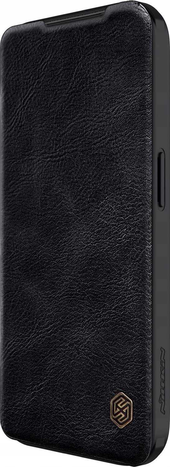 Këllëf libri Nillkin Qin Book Pro për iPhone 15 Pro, lëkurë PU, mbulesë kamere, i zi