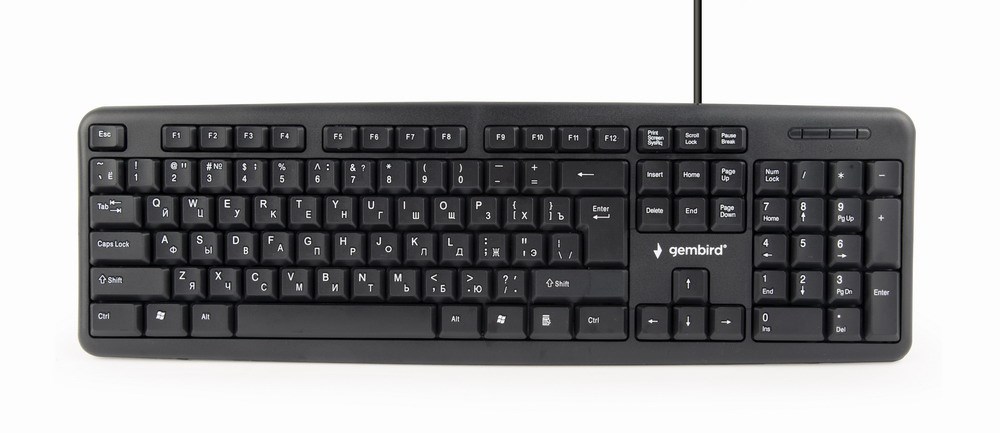 Tastierë standarde, USB, 104 taste, e zezë