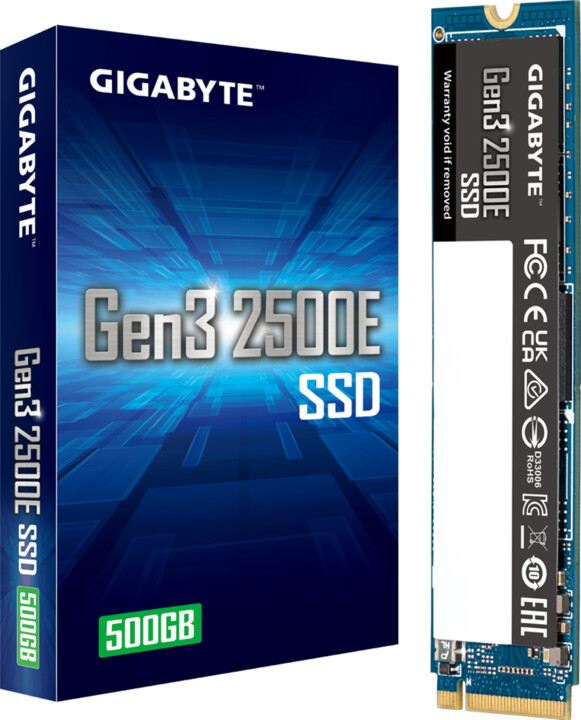Disk GIGABYTE Gen3 2500E, M.2 - 500GB