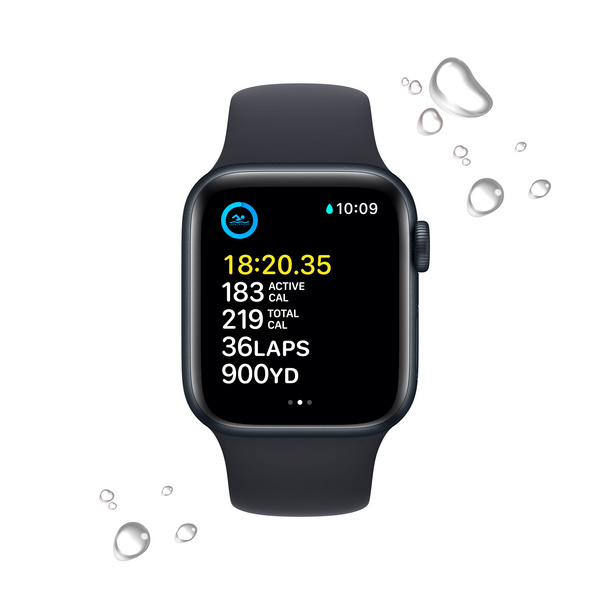 [OUTLET] Apple Watch SE2 GPS 40mm, Midnight Aluminium Case me Midnight Sport Band, Regular