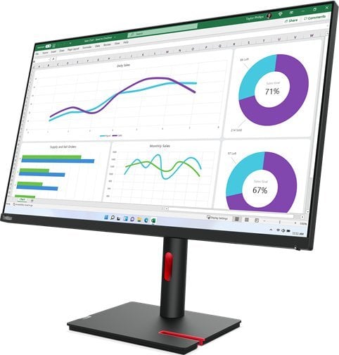 Монитор Lenovo ThinkVision T32p-30, 31,5", 3840 x 2160 (UHD 4K), 60 Hz, црна боја