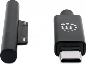 Kabllo karikimi Manhattan, USB C në Surface Connect, 15V 3A, 1.8m, e zezë