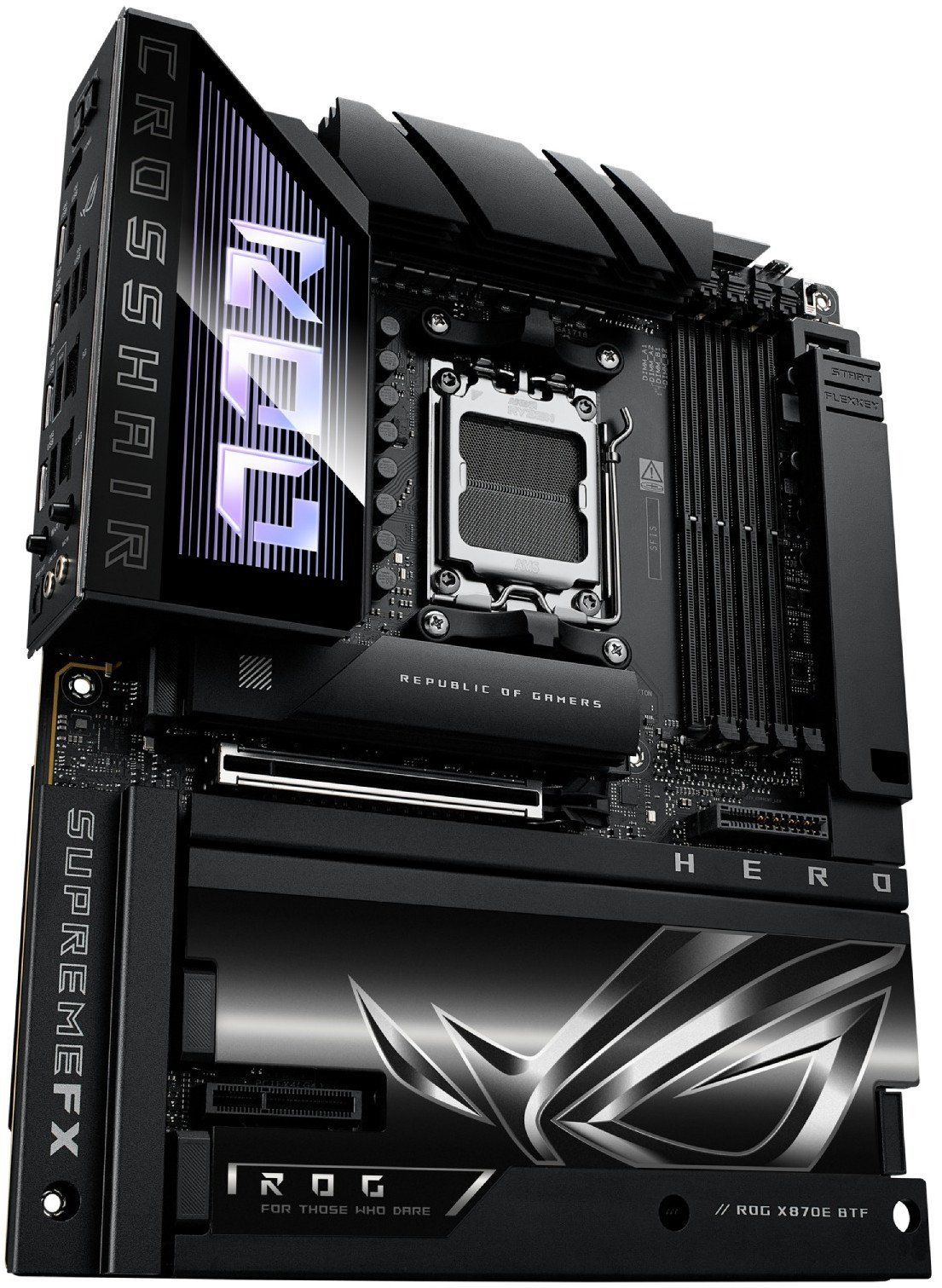 Pllakë amë ASUS ROG Crosshair X870E Hero BTF, AMD X870E, Socket AM5, ATX 4