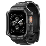 Mbështjellës për Apple Watch Ultra 2/Ultra 49mm Spigen Rugged Armor Pro, i zi